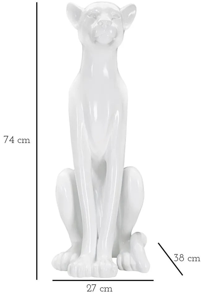 Figurka z żywicy polimerowej 74 cm Leopard – Mauro Ferretti