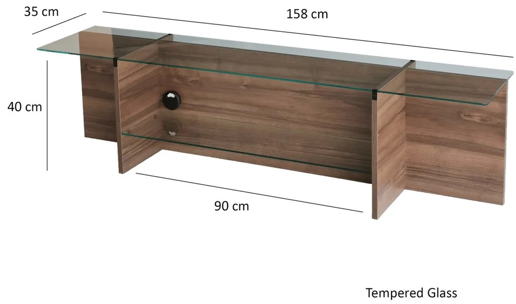 Stolik TV Escape Walnut
