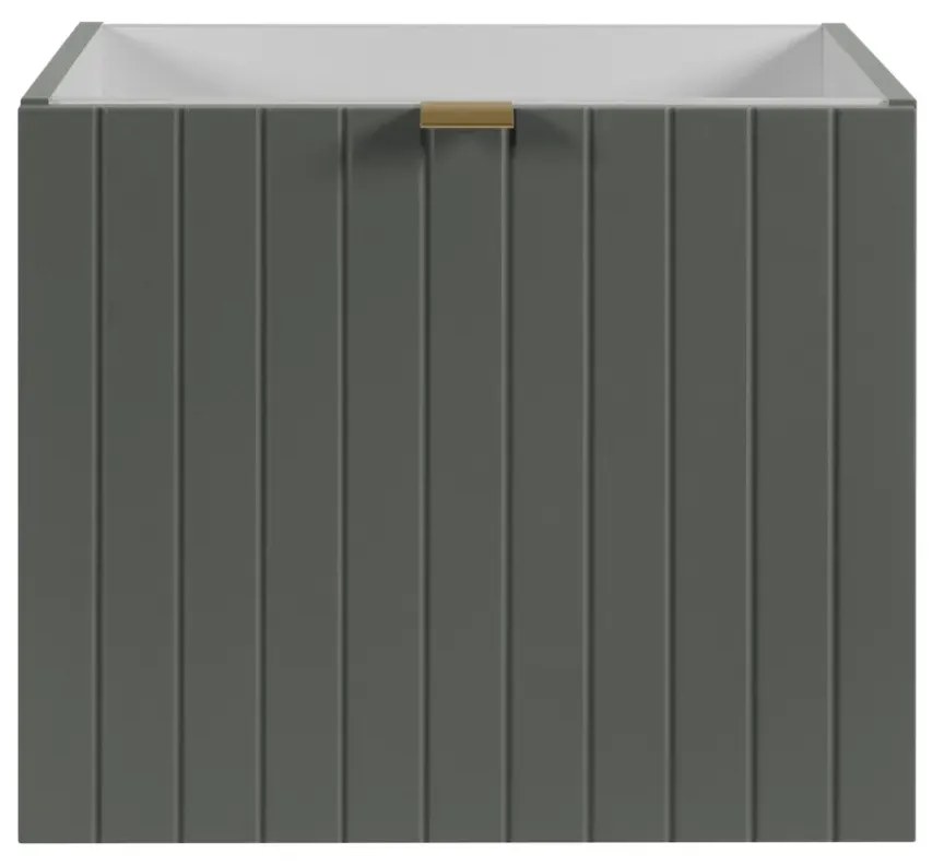 Szafka pod umywalkę HARMO 50 cm szaro-zielony półmat KROFAM