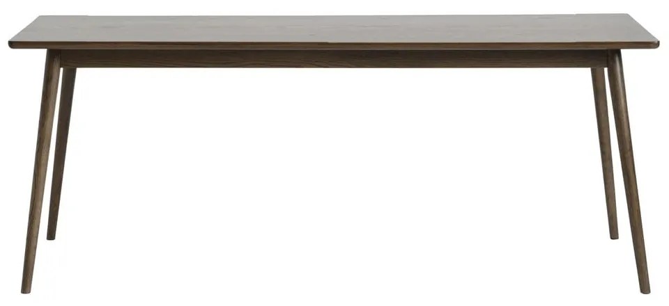 Brązowy rozkładany stół z blatem w dekorze dębu 190x90 cm Barrali – Unique Furniture