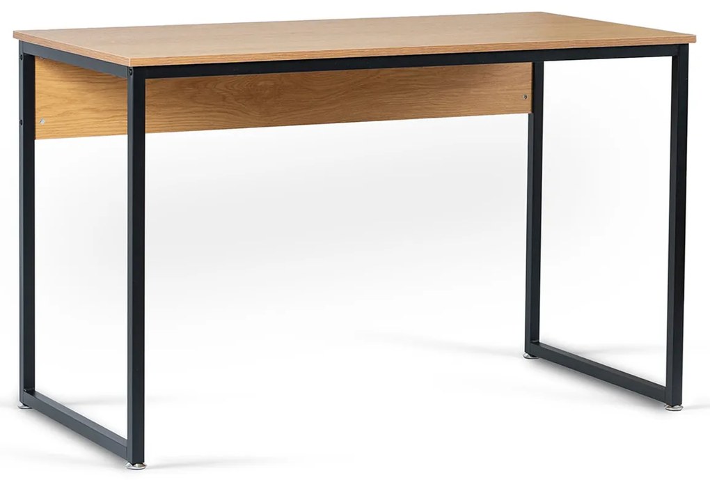 Biurko Loft do Gabinetu ROSS 120x60 cm Dąb Złoty/Czarny Nowoczesne
