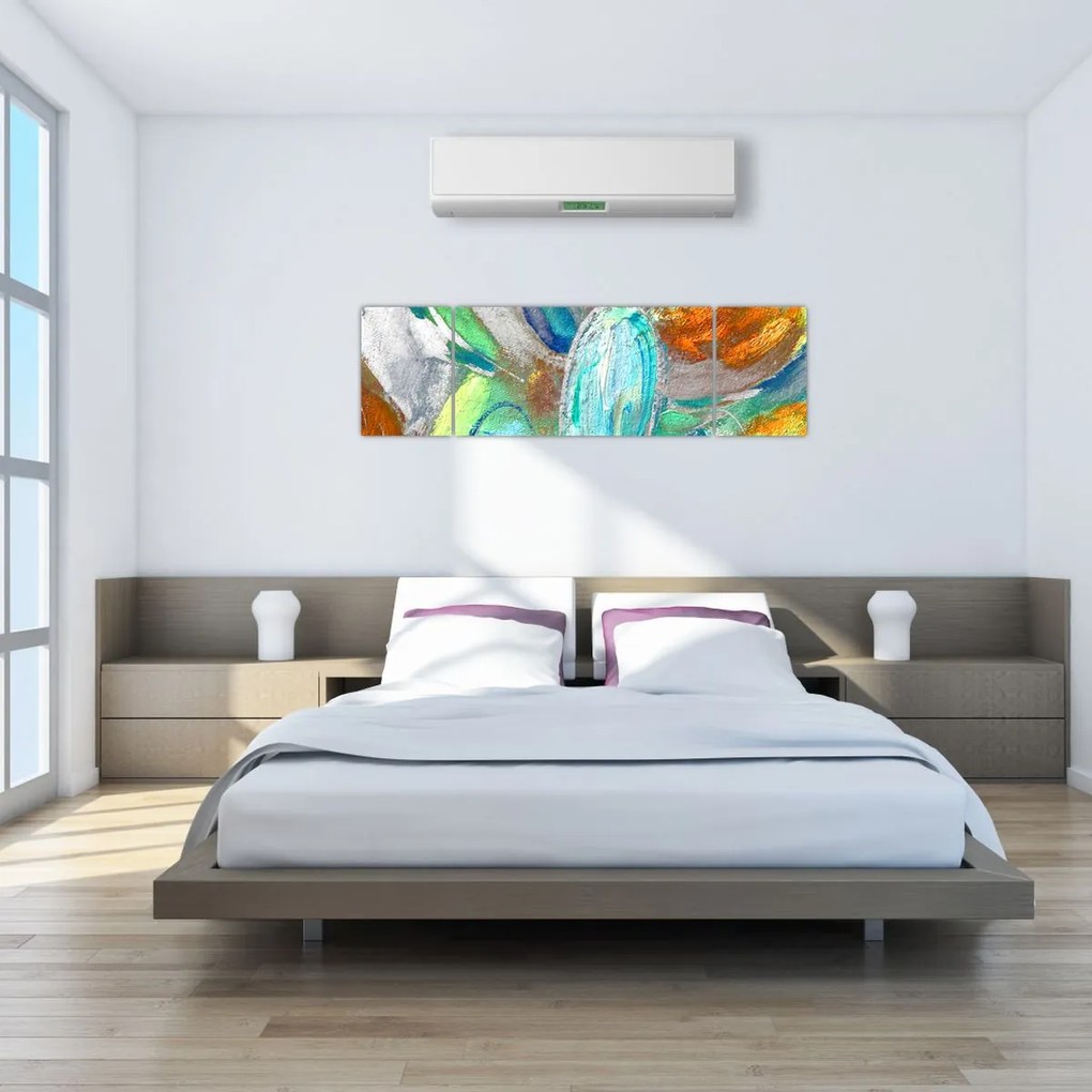 Obraz - Kolorowa abstrakcja (170x50 cm)