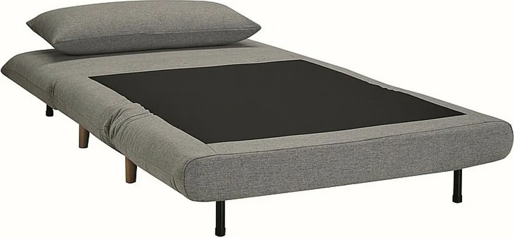 Fotel rozkładany SPIKE VELVET szary