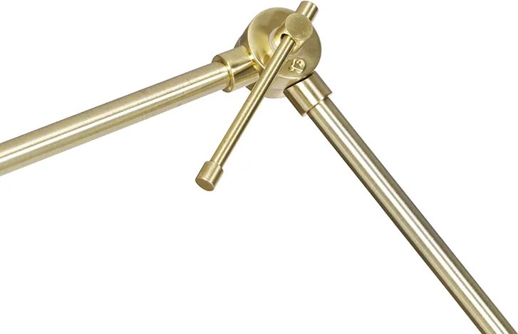 Nowoczesna lampa podłogowa złota regulowana - Editor