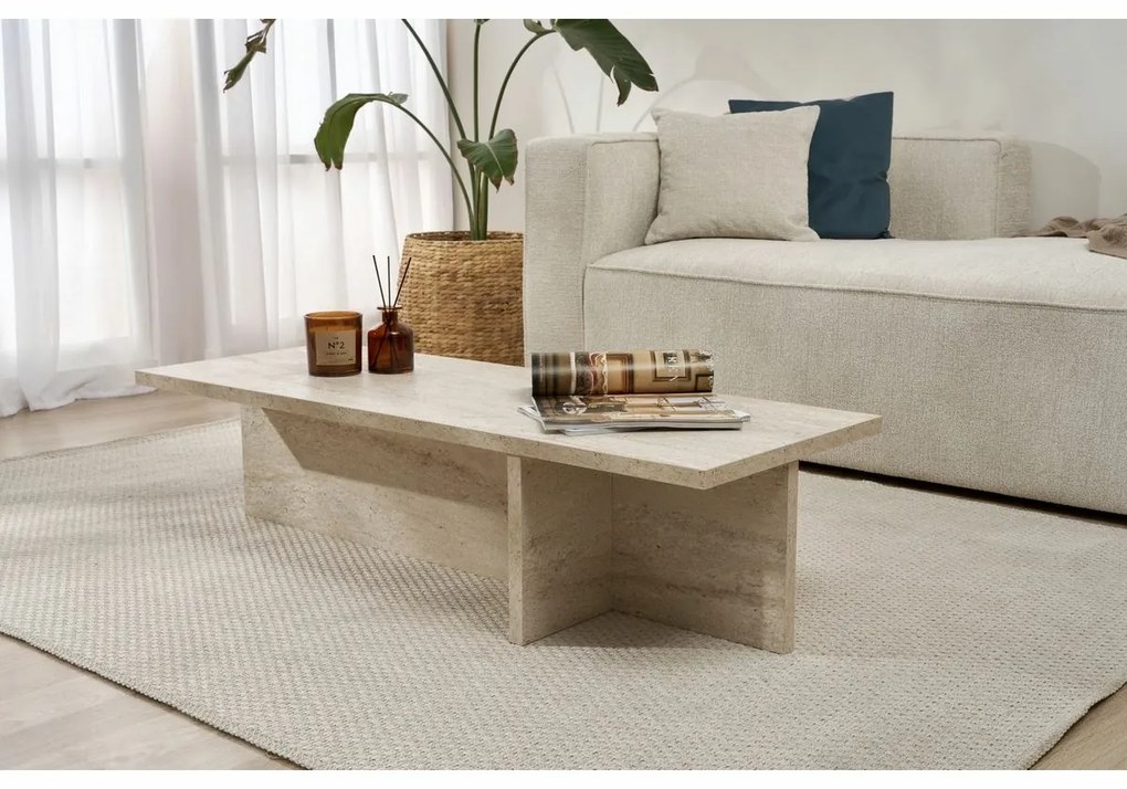 Stolik konferencyjny Harbor Travertine
