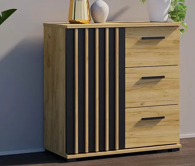 Komoda Z Lamelami Na Nóżkach E6-P65