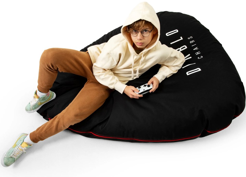 Pufa gamingowa Diablo Chairs, czarna