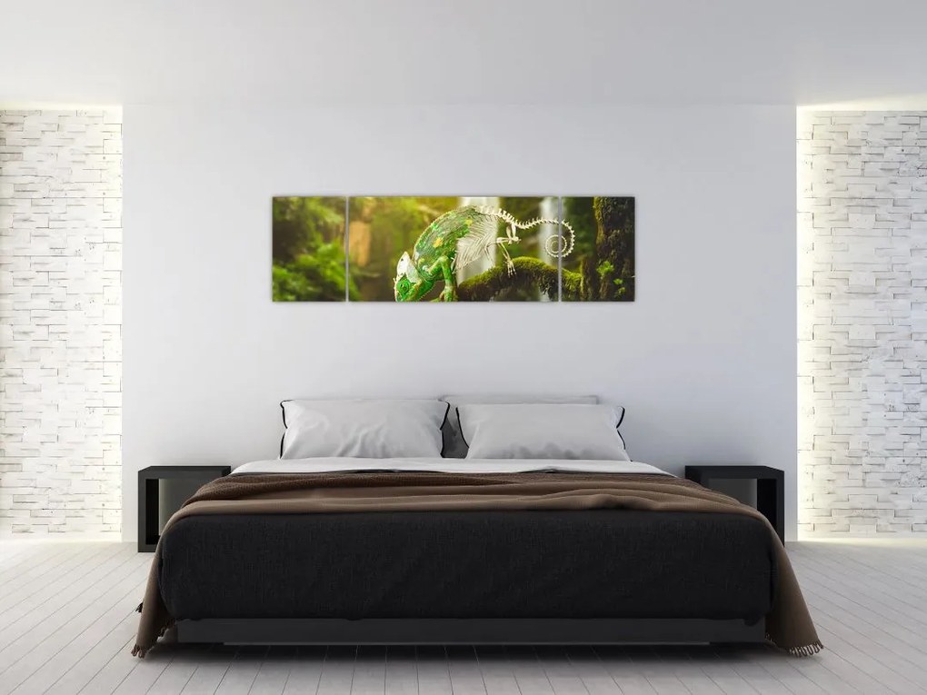 Obraz kameleona (170x50 cm)
