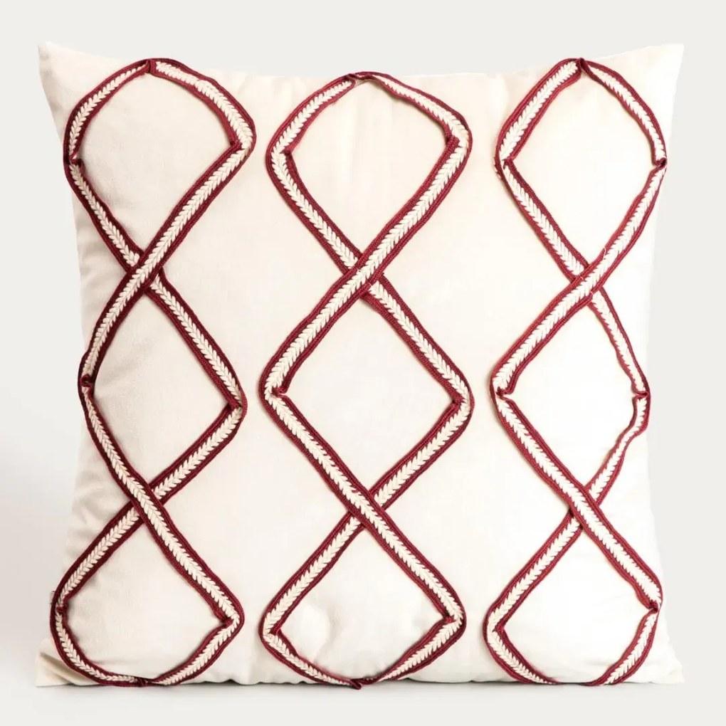 Poszewka dekoracyjna SYLVIA z geometrycznym wzorem 45x45cm HOMLA