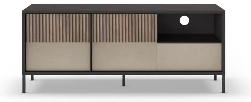 Antracytowo-jasnobrązowa szafka pod TV 156x57 cm Amalia – Marckeric