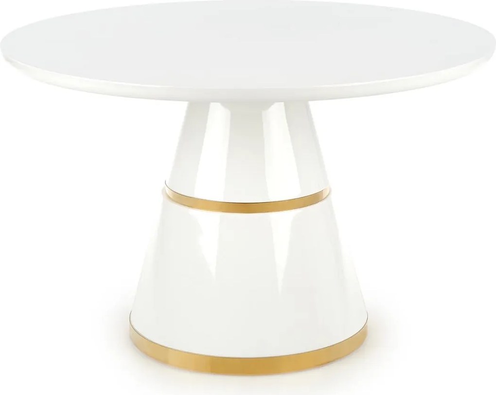 Okrągły stół lakierowany w stylu glamur Vegas