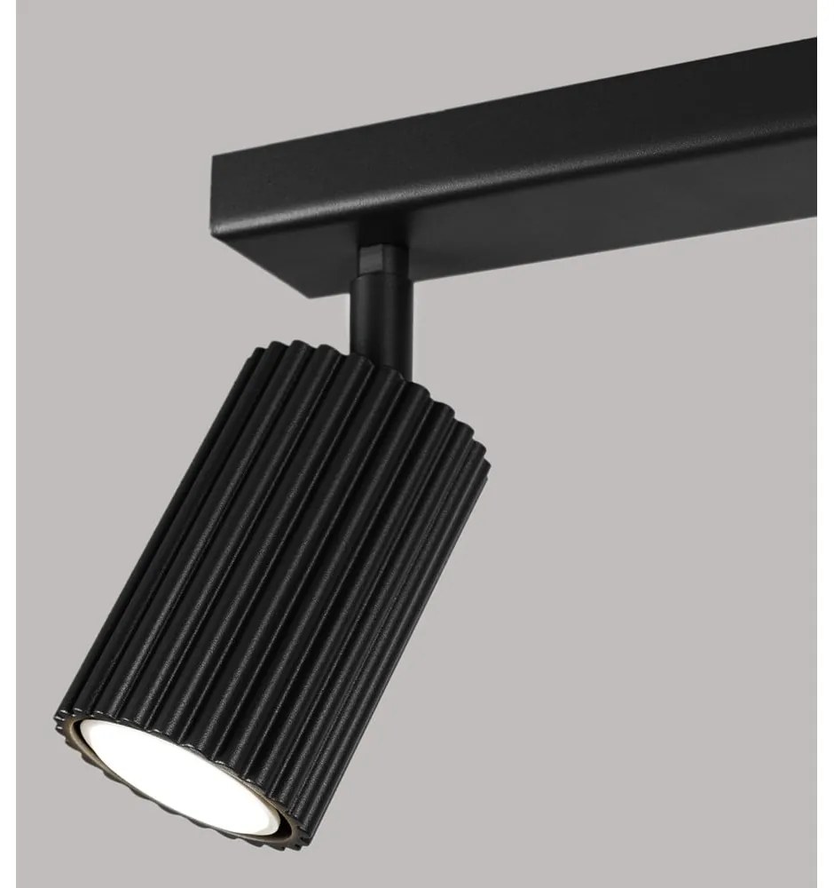 Czarna lampa punktowa 6,5x30 cm Gleam – Sollux