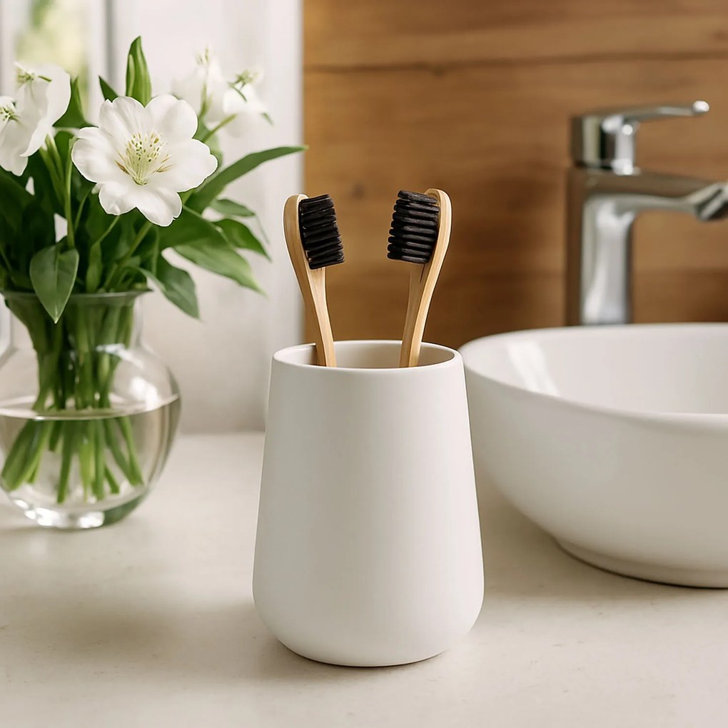 Kubek na szczoteczki do zębów COCON, ceramiczny
