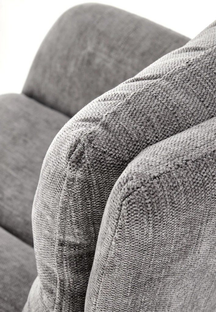 Krzesło obrotowe, szare, 360°, wygodne, nowoczesne, tkanina ODIN #15 K495