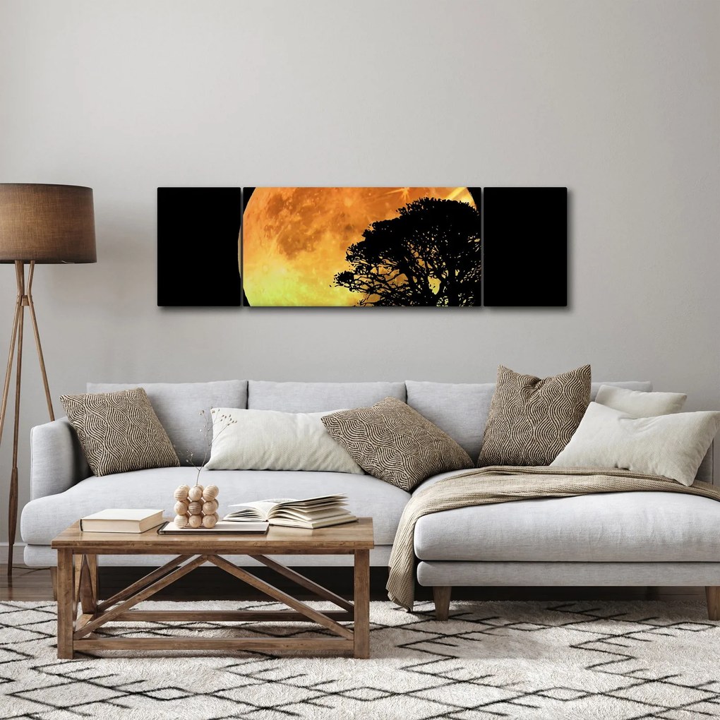 Obraz cieni w świetle księżyca (170x50 cm)
