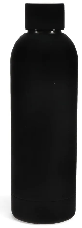 Czarna butelka ze stali nierdzewnej 500 ml – Rex London