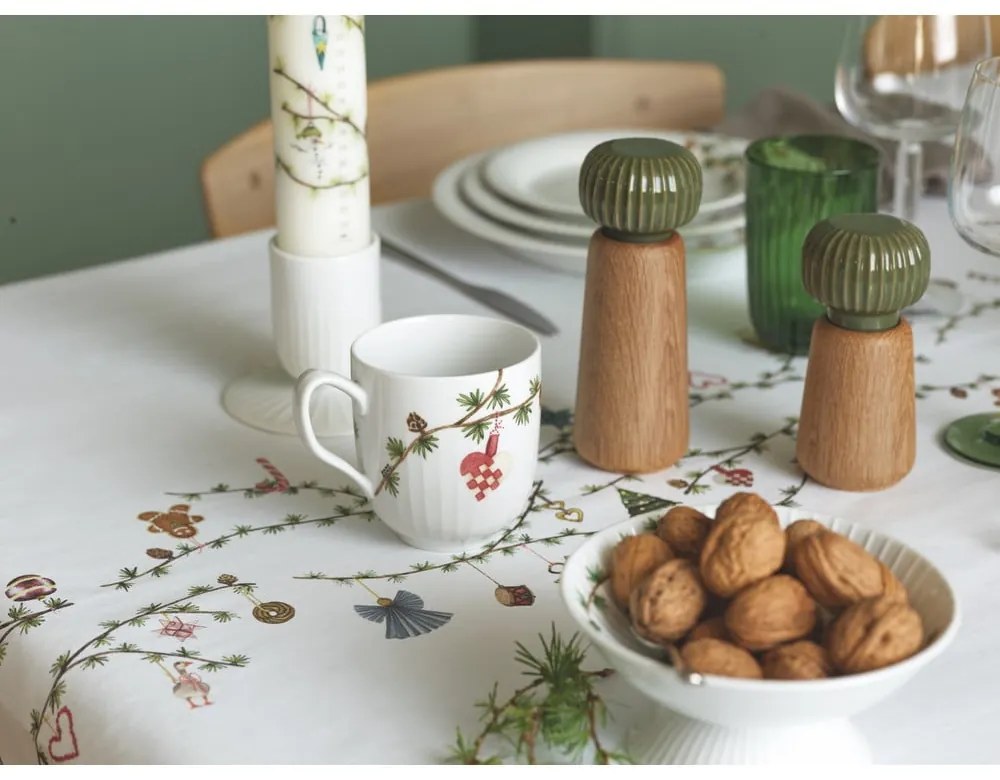 Biała porcelanowa miska ze świątecznym motywem Hammershøi – Kähler Design