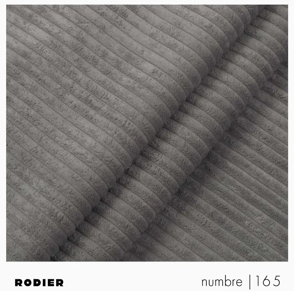 Szara sztruksowa sofa 205 cm Villet – Rodier