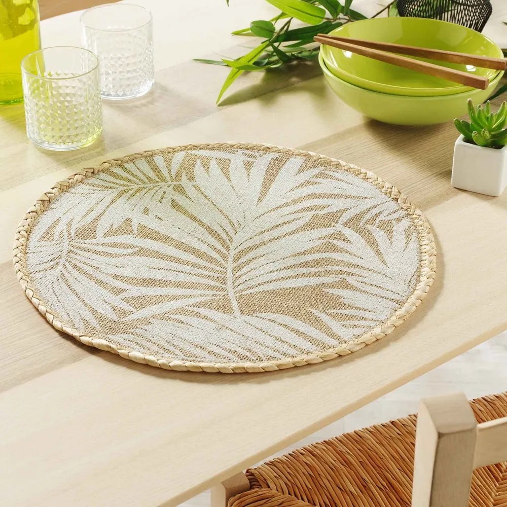 Mata stołowa z juty ø 38 cm Palam – douceur d'intérieur