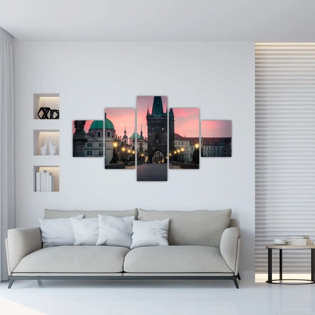 Obraz  - Na Moście Karola (125x70 cm)