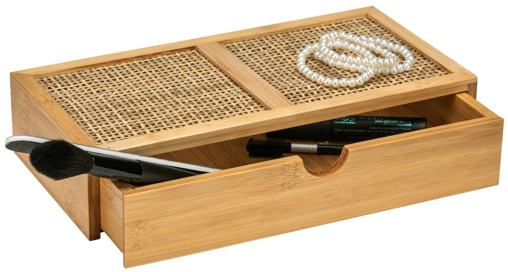 Szufladka na kosmetyki ALLEGRE BAMBOO, 28 x 6 x 14 cm, WENKO