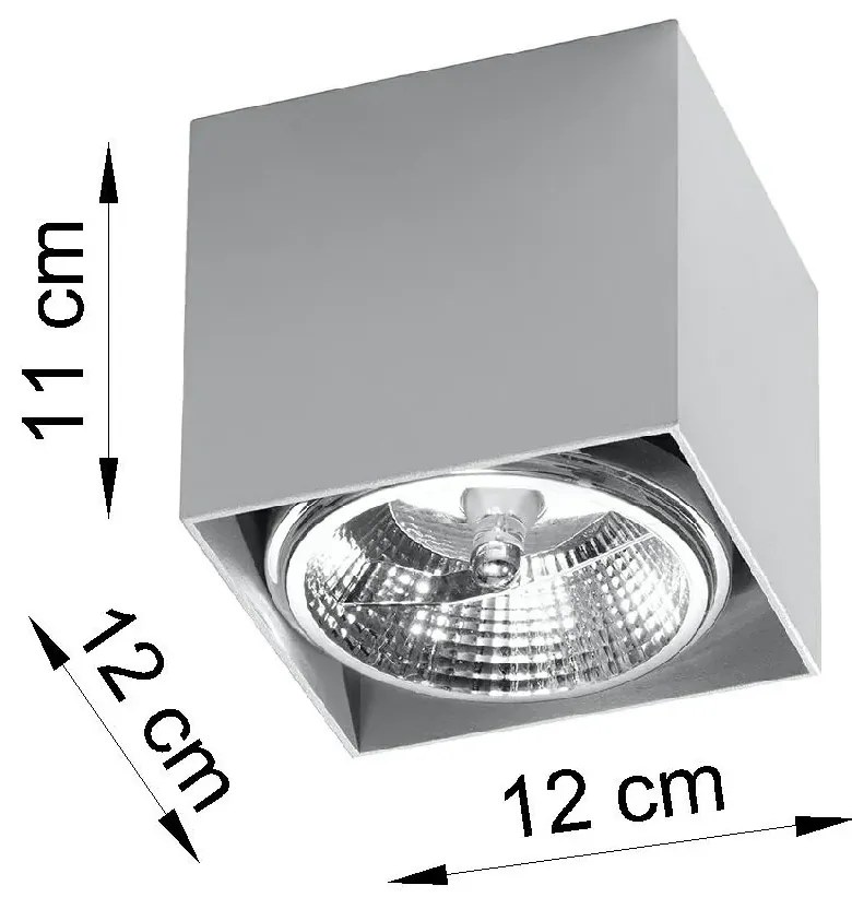 Szary minimalistyczny plafon kostka - EX656 G7-E30