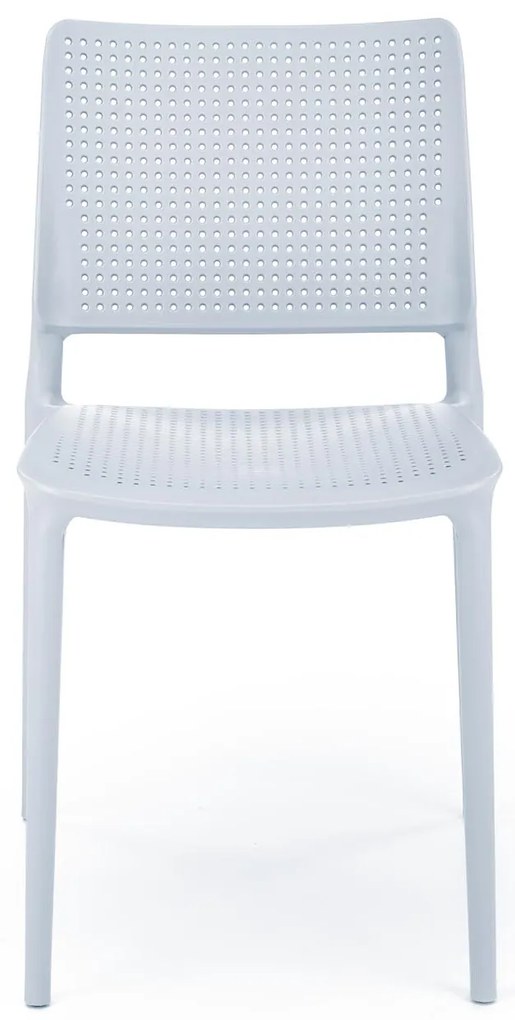 Krzesło sztaplowane jasno niebieskie polipropylen K514