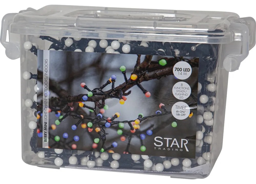 Ogrodowa girlanda świetlna LED Star Trading Berry Mini, dł. 14 m