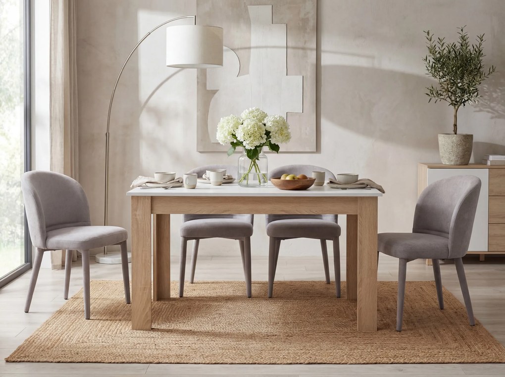 Krzesło do jadalni TINO WIND, szare