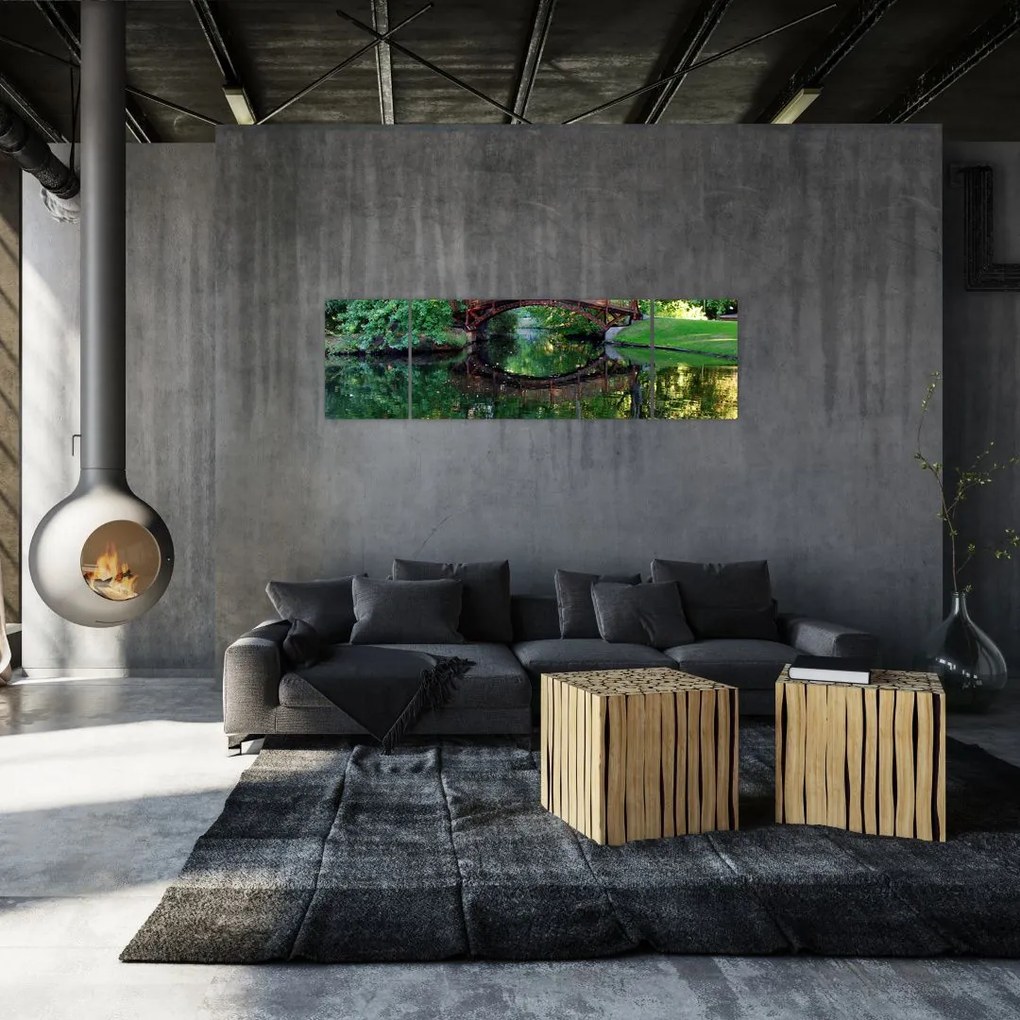 Obraz rzeki (170x50 cm)