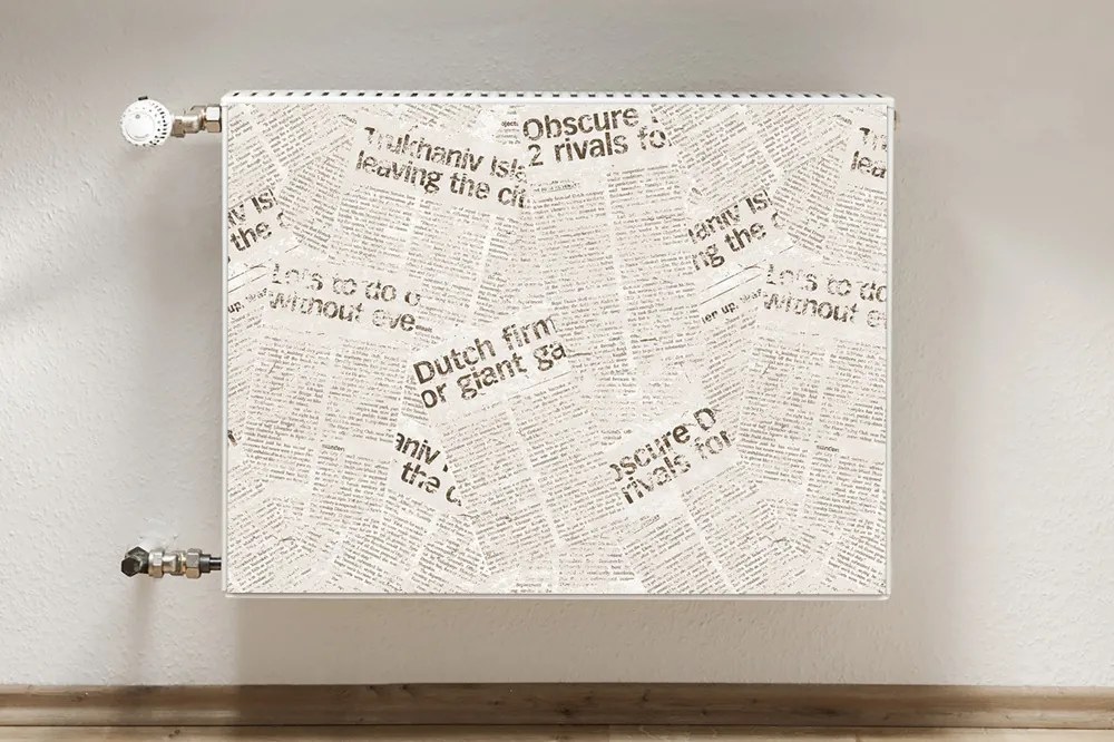 Maskownica na kaloryfer Gazety w stylu vintage