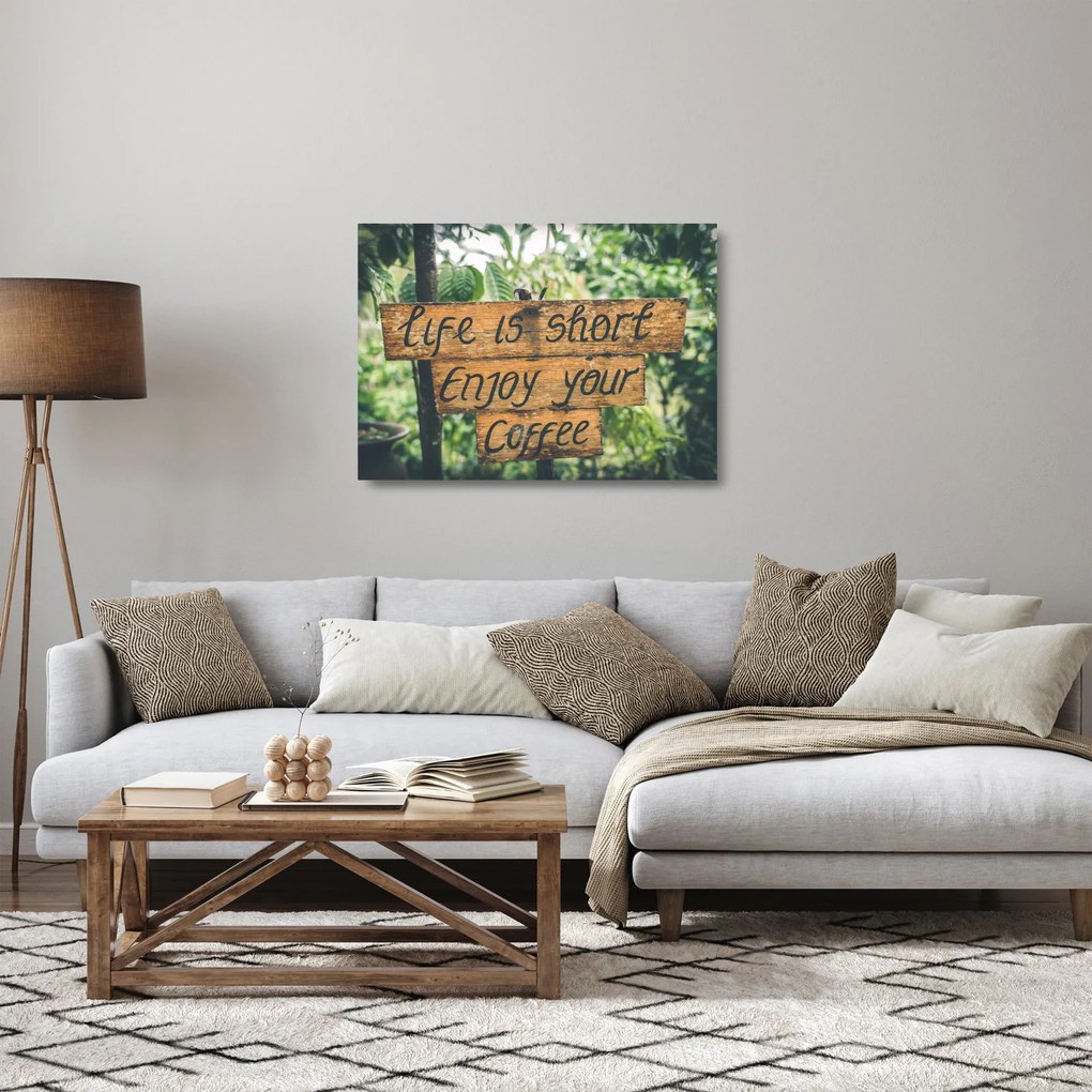 Obraz na szkle z wiadomością (70x50 cm)
