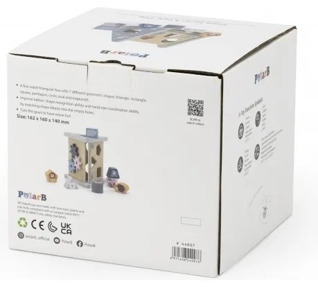 Viga polarb drewniany sorter z klockami piramida układanka