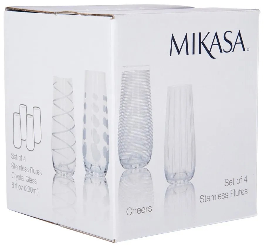 Zestaw 4 szklanek Mikasa Cheers, 230 ml