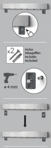 Listwa magnetyczna na noże – Metaltex