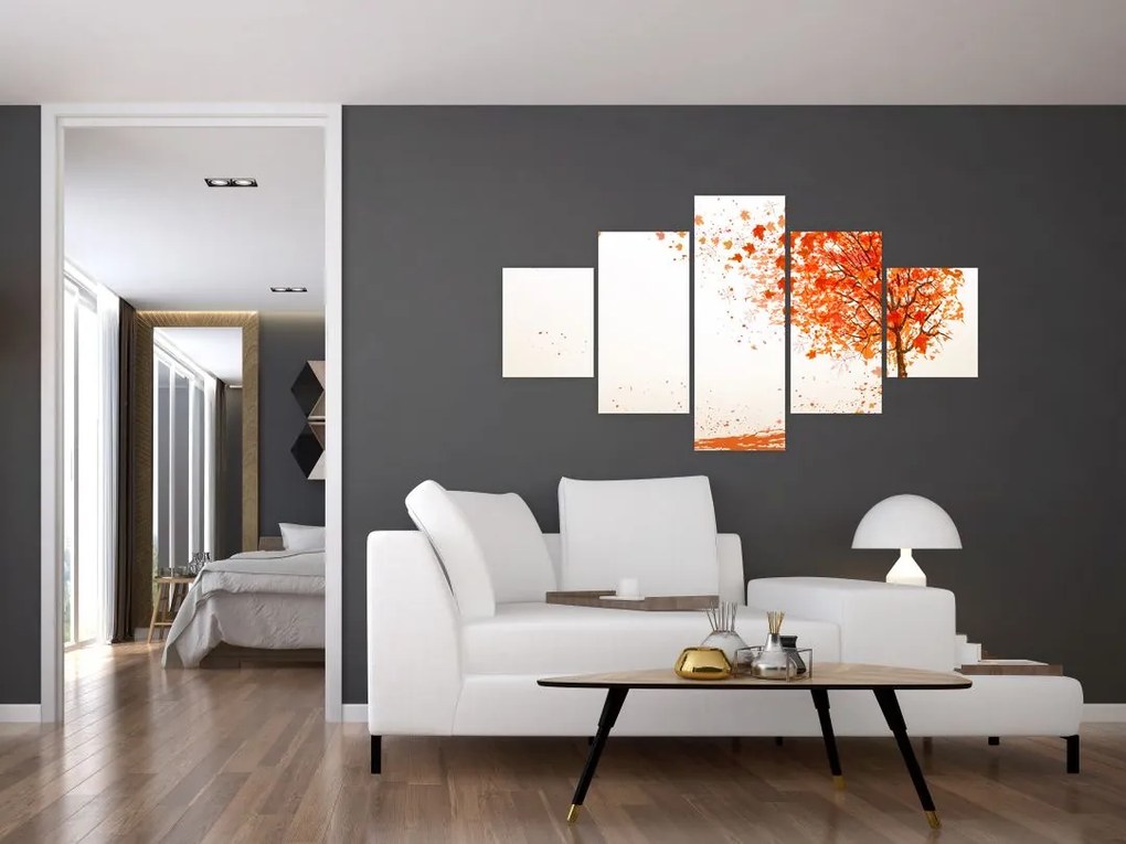 Obraz - Drzewo na wietrze (125x70 cm)