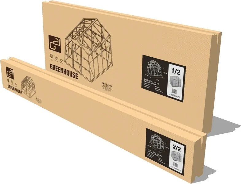 Szklarnia G21 GZ 48 – 251 x 191 cm, ocynkowana