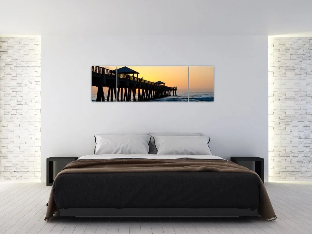 Obraz na plaży (170x50 cm)