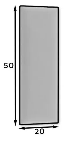 Panel tapicerowany QUADRATTA 50x20 żółty ELTAP