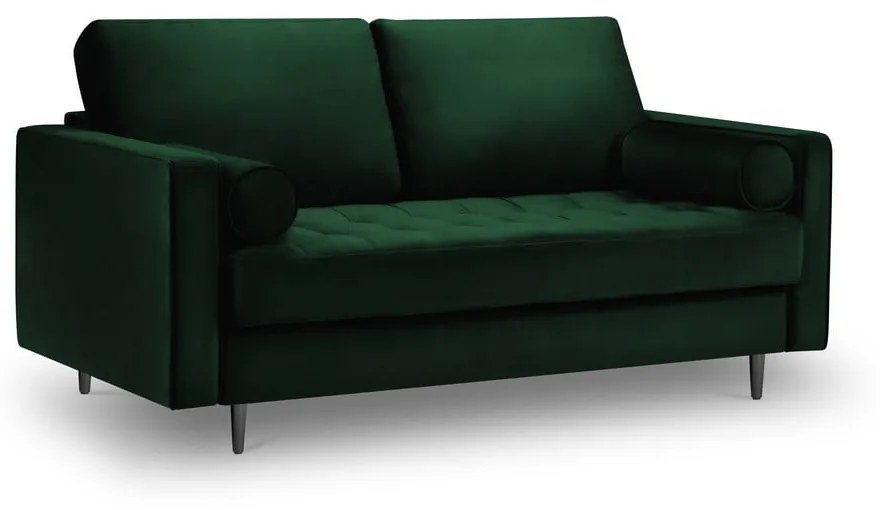 Zielona aksamitna sofa Milo Casa Santo, 174 cm