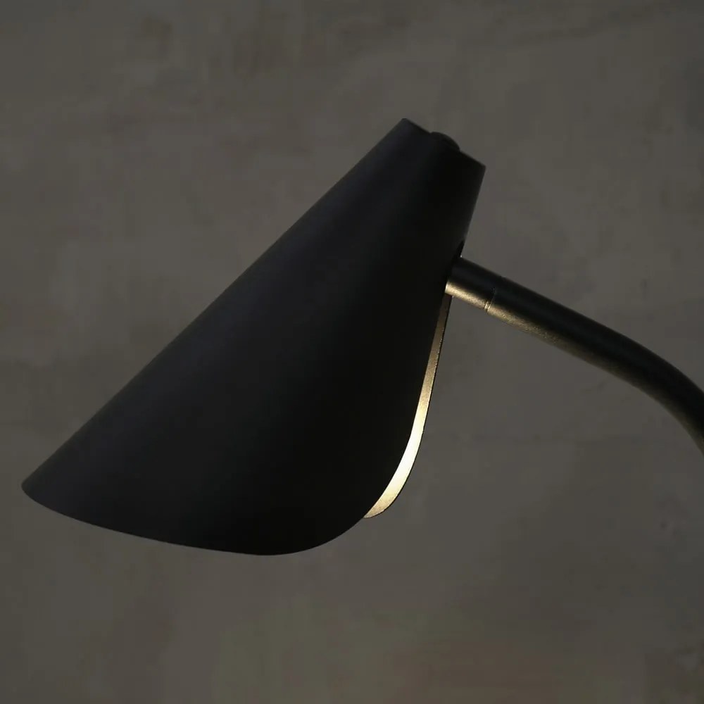 Czarna lampa stojąca SULION Lisboa, wys. 150 cm