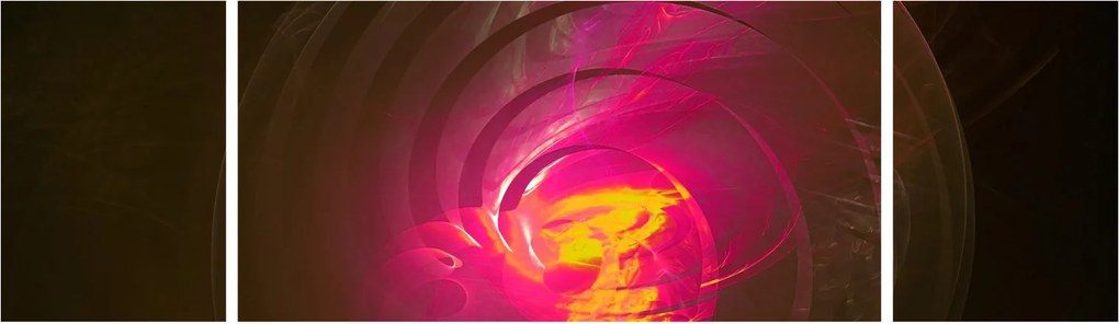 Obraz - abstrakcja spiralna (170x50 cm)