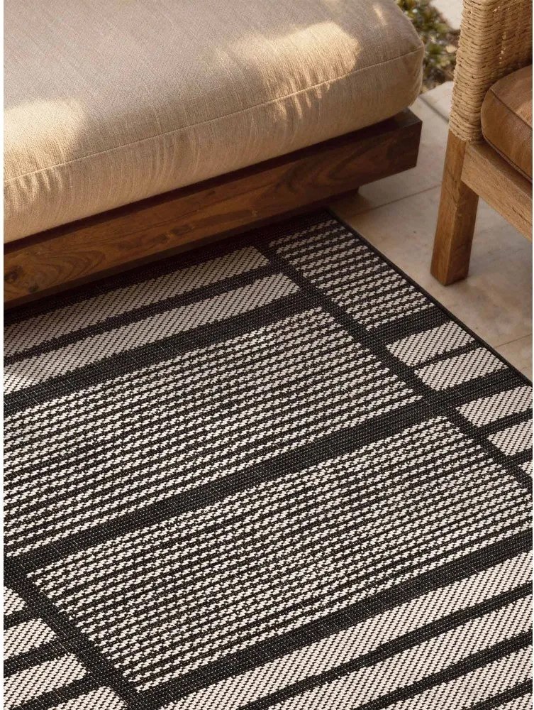 Czarny/kremowy dywan odpowiedni na zewnątrz 120x170 cm Haringey Allington – Ted Baker