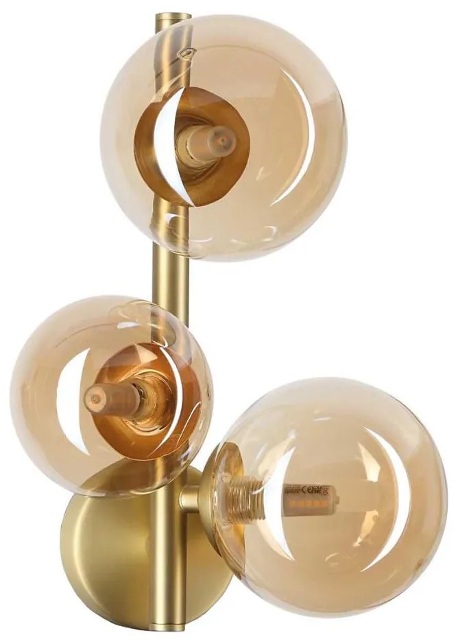 Ideal Lux - LED Kinkiet PERLAGE 3xG9/3W/230V złoty/dymny