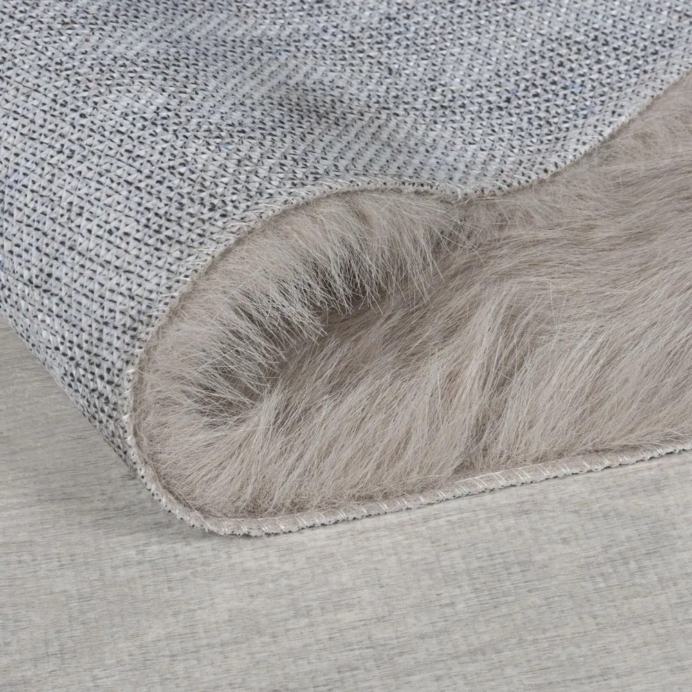 Brązowa syntetyczna skóra 80x150 cm Alpine Faux Fur – Flair Rugs