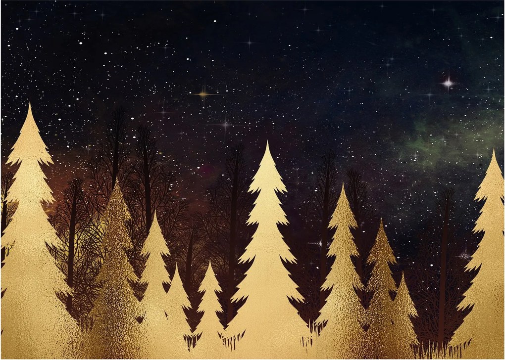 Obraz - Złota noc (70x50 cm)