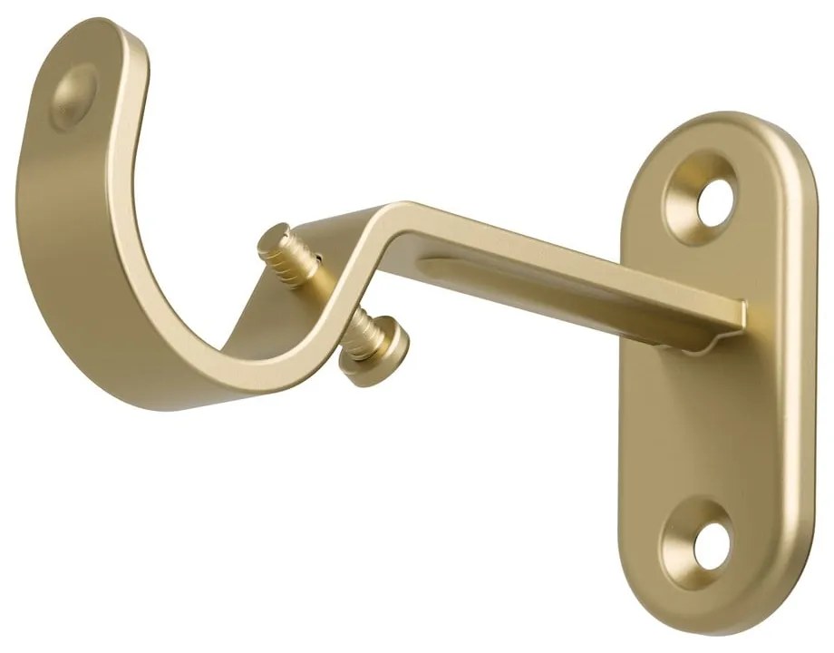 Stalowy regulowany karnisz w kolorze matowego złota 107 - 305 cm Flute – Umbra
