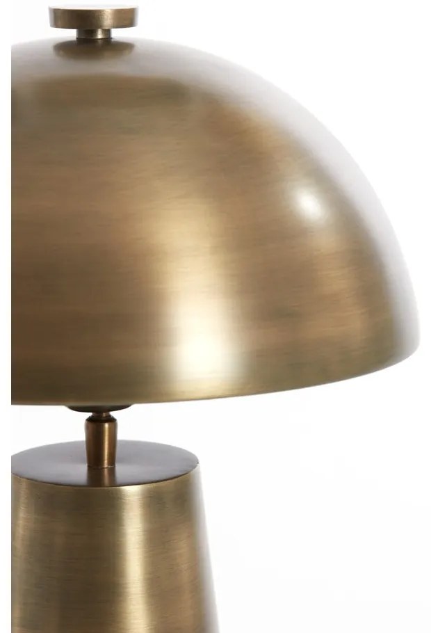 Lampa stołowa w kolorze brązu z metalowym kloszem (wysokość 52 cm) Dita – Light & Living