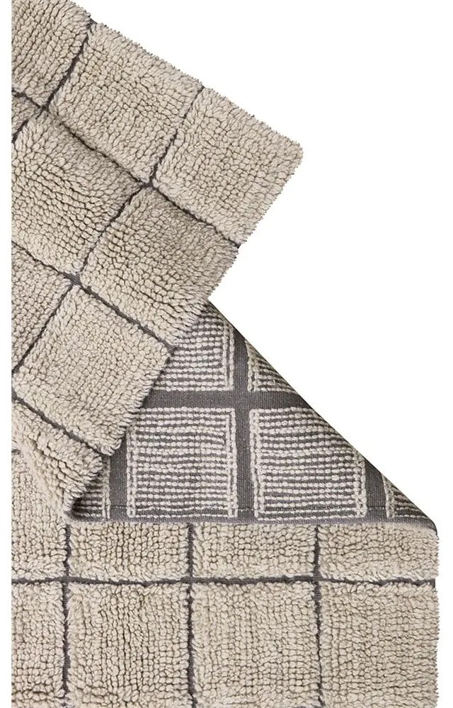 Beżowy wełniany chodnik tkany ręcznie 80x230 cm Mosaic Sandstone – Lorena Canals
