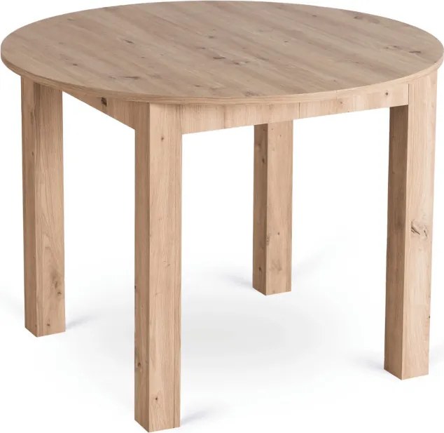Stół Okrągły Rozkładany HARRY 102-142 cm Dąb Artisan Nowoczesny